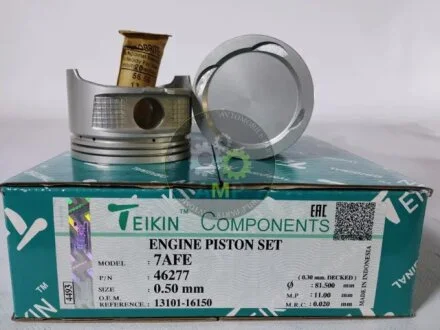 Поршни +0.50mm (к-кт на мотор) 7A-FE Toyota Carina E, Celica, Corolla TEIKIN 46277050