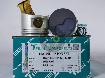 Поршни ремонт (+1.00мм) (к-кт на мотор) Toyota 1KZ-TE Alfin Gallery TEIKIN 46283AG100