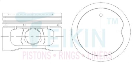 Поршни стандарт (к-кт на мотор) Toyota 3RZ-FE TEIKIN 46312STD