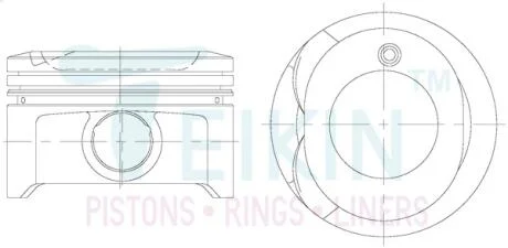 Поршни +0.25mm (к-кт на мотор) 1ZZ-FE Toyota Corolla, Celica, RAV-4 TEIKIN 46334025