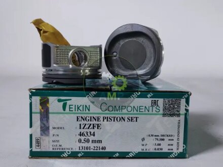 Поршни +0.50mm (к-кт на мотор) 1ZZ-FE Toyota Corolla, Celica, RAV-4 TEIKIN 46334050