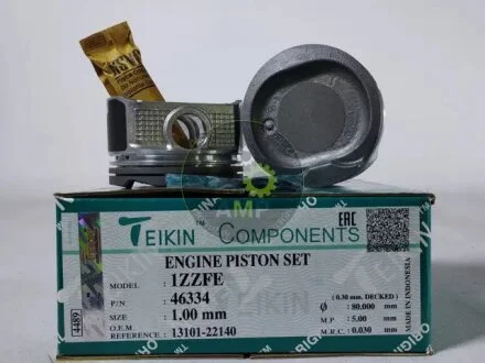 Поршни +1.00mm (к-кт на мотор) 1ZZ-FE Toyota Corolla, Celica, RAV-4 TEIKIN 46334100