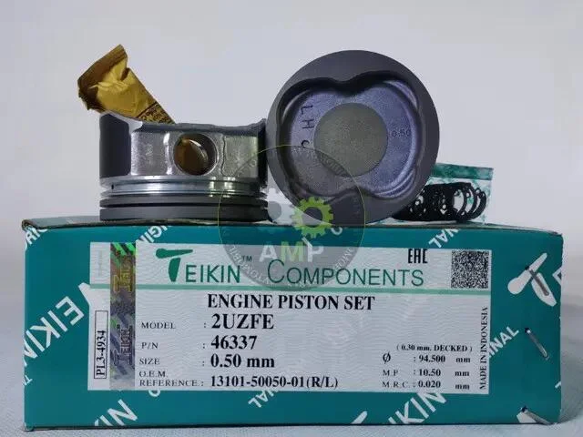 Поршни +0.50mm (к-кт на мотор) 2UZ-FE до 2005г Toyota Land Cruiser, Tundra, Sequoia, Lexus LX470 TEIKIN 46337050 (фото 1)