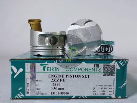 Поршни ремонт (+0.50мм) (к-кт на мотор) Toyota 2ZZ-GE Celica TEIKIN 46340050