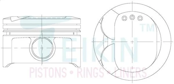 Поршни 79mm +1.00mm (к-кт на мотор) 4ZZ-FE Toyota Corolla TEIKIN 46342100 (фото 1)