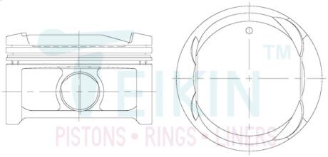 Поршни + 0.25mm(к-кт на мотор) Toyota Camry, RAV-4, Solara 2AZ-FE TEIKIN 46343025