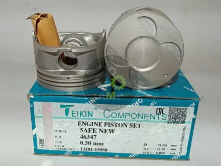 Поршни ремонт (+0.50мм) (к-кт на мотор) Toyota 5A-FE NEW TEIKIN 46347050