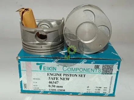 Поршни ремонт (+0.50мм) (к-кт на мотор) Toyota 5A-FE NEW TEIKIN 46347050