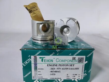 Поршни STD (к-кт на мотор) 2KD-FTV Toyota Hilux, Fortuner TEIKIN 46348AGSTD