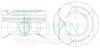 Поршни ремонт +0.25mm(к-кт на мотор) Toyota 2NZ-FE-II TEIKIN 46355025 (фото 1)