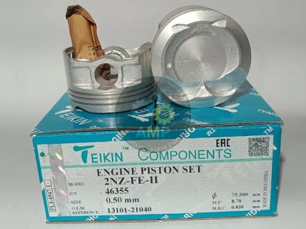 Поршни ремонт +0.50mm(к-кт на мотор) Toyota 2NZ-FE-II TEIKIN 46355050