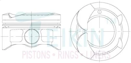 Поршни ремонт +1.00mm(к-кт на мотор) Toyota 2NZ-FE-II TEIKIN 46355100