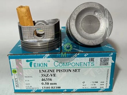 Поршни ремонт (+0.50мм) (к-кт на мотор) 3SZ-VE Daihatsu Materia, Terios TEIKIN 46356050