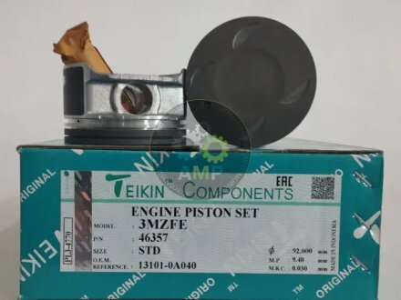 Поршни стандарт (STD) (к-кт на мотор) Toyota 3MZ-FE TEIKIN 46357STD
