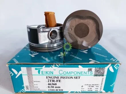Поршни +0.50mm (к-кт на мотор) 2TR-FE 2,7L Toyota Land Cruiser Prado, 4runner, Fortuner TEIKIN 46360050