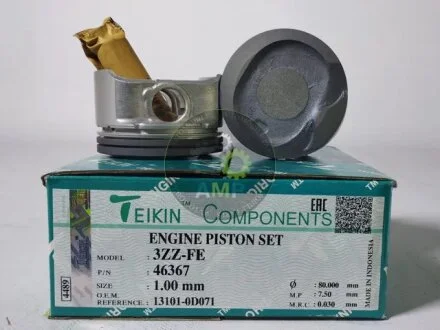 Поршни ремонт (+1.00мм) (к-кт на мотор) Toyota 3ZZ-FE TEIKIN 46367100