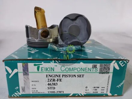Поршни STD (к-кт на мотор) 2ZR-FE 1,8L Toyota Yaris, Corolla, Auris TEIKIN 46383STD