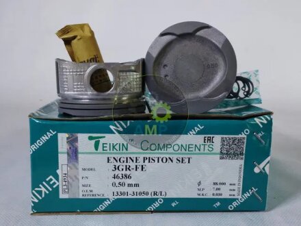 Поршни ремонт (+0.50мм) (к-кт на мотор) Toyota 3GR-FE TEIKIN 46386050