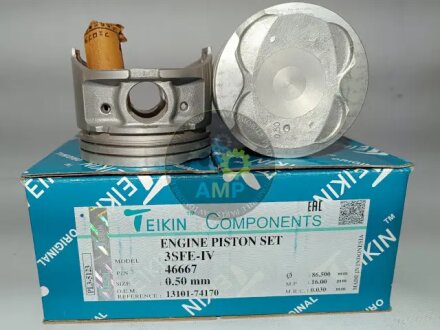 Поршни ремонт (+0.50мм) (к-кт на мотор) Toyota 3S-FE-IV TEIKIN 46667050