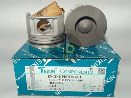 Поршни стандарт (STD) (к-кт на мотор) Toyota 1KD-FTV Alfin Gallery TEIKIN 46675AGSTD