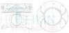 Поршни STD (к-кт на мотор) 1KD-FTV Fortuner, Hilux, Land Cruiser TEIKIN 46698AGSTD (фото 1)