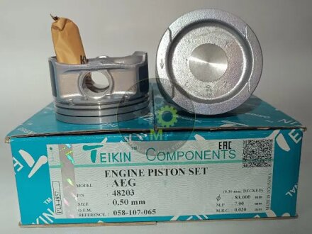 Поршни ремонт +0.50mm(к-кт на мотор) TEIKIN 48203050