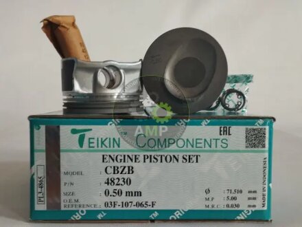 Поршни ремонт +0.50мм (комплект на мотор) VAG 1.2 TSI TEIKIN 48230050