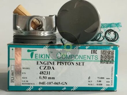 Поршни ремонт +0.50мм (комплект на мотор) VAG 1.4 TSI CHPB, CZDA, CZEA, DJVA, CZDB, CHPB, CPTA TEIKIN 48231050