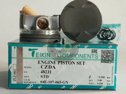 Поршни стандартные (комплект на мотор) VAG 1.4 TSI CHPB, CZDA, CZEA, DJVA, CZDB, CHPB, CPTA TEIKIN 48231STD