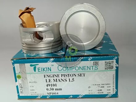 Поршни ремонт (+0.50мм) (к-кт на мотор) Daewoo Nexia 1.5 TEIKIN 49101050
