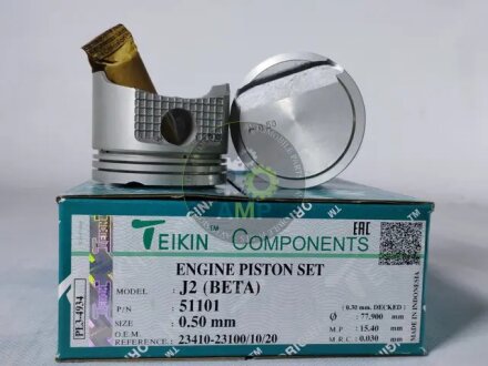 Поршни ремонт (+0.50мм) (к-кт на мотор) Hyundai G4GR TEIKIN 51101050