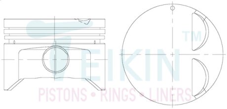 Поршні двигуна, комплект TEIKIN 51116050