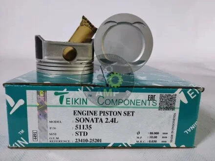 Поршень ДВС STD (4шт.+пальці)) Hyundai Sonata THETA 2.4 MPI, THETA FF (04-) TEIKIN 51135-STD