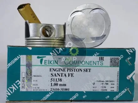 Поршни ремонт (+1.00мм) (к-кт на мотор) 2.7L TEIKIN 51138100