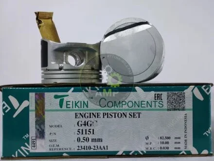 Поршни ремонт (+0.50мм) (к-кт на мотор) Hyundai G4GC TEIKIN 51151050