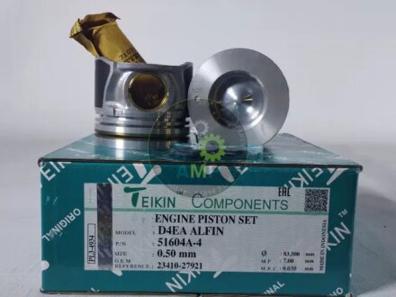 Поршни ремонт (+0.50мм) (к-кт на мотор) Hyundai D4EA Alfin TEIKIN 51604A4050