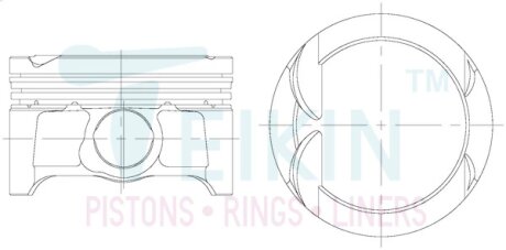 Поршні двигуна, комплект TEIKIN 70102050