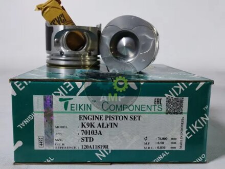 Поршни STD (к-кт на мотор) 1,5dCi K9K Renault Logan, Kangoo, Megane/Nissan Micra, Note/Suzuki Jimn TEIKIN 70103ASTD
