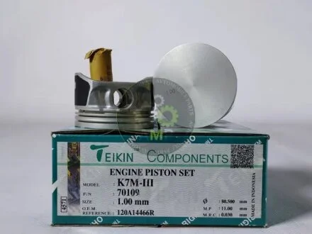 Поршни +1.00mm (к-кт на мотор) Renault K7M 1.6L TEIKIN 70109100