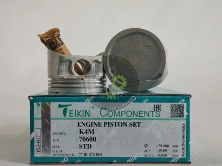 Поршни STD (к-кт на мотор) K4M 1,6L Renault Logan, Kangoo, Megane TEIKIN 70600STD