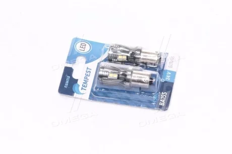 Лампа LED указателей поворотов и стоп-сигналов 24V BA15S 14SMD WHITE <> TEMPEST Tmp-LX16-S25-24