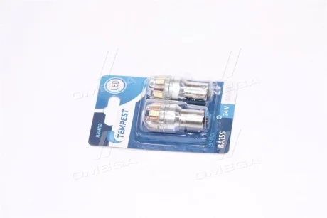 Лампа LED указателей поворотов и стоп-сигналов 24V BA15S 15SMD WHITE <> TEMPEST Tmp-LX17-S25-24