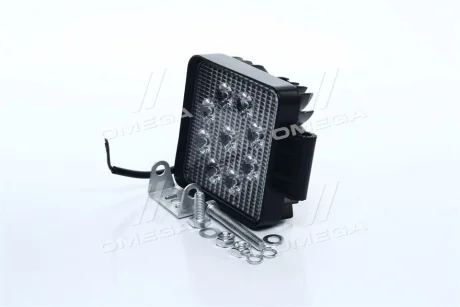 Фара LED додаткова 12/24V/27W (9 діодів*3W) (квадратна)106х106х47mm <Tempest> TEMPEST TP-9300