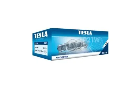 Автолампа Tesla Standard P21W BA15s 21 W прозрачная TESLA B52102