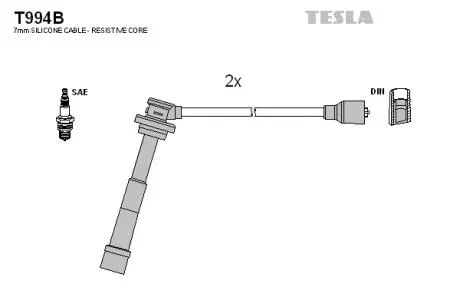 Комплект кабелів запалювання TESLA T994B