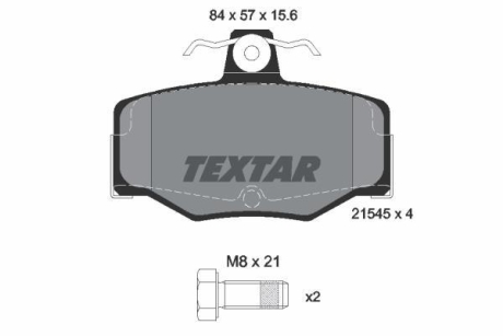 Тормозные колодки, дисковые TEXTAR 2154501