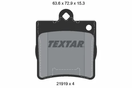 Колодки тормозные (задние) MB (W202/203/208/210) 93-11 (Teves) Q+ TEXTAR 2191901