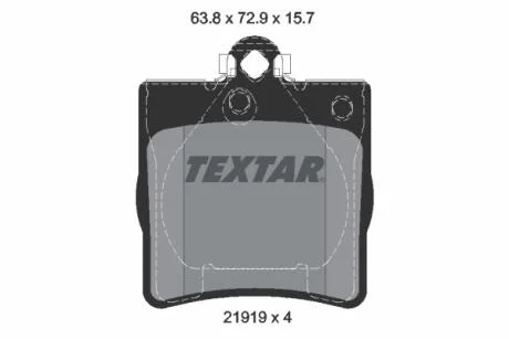 Тормозные колодки, дисковые TEXTAR 2191903