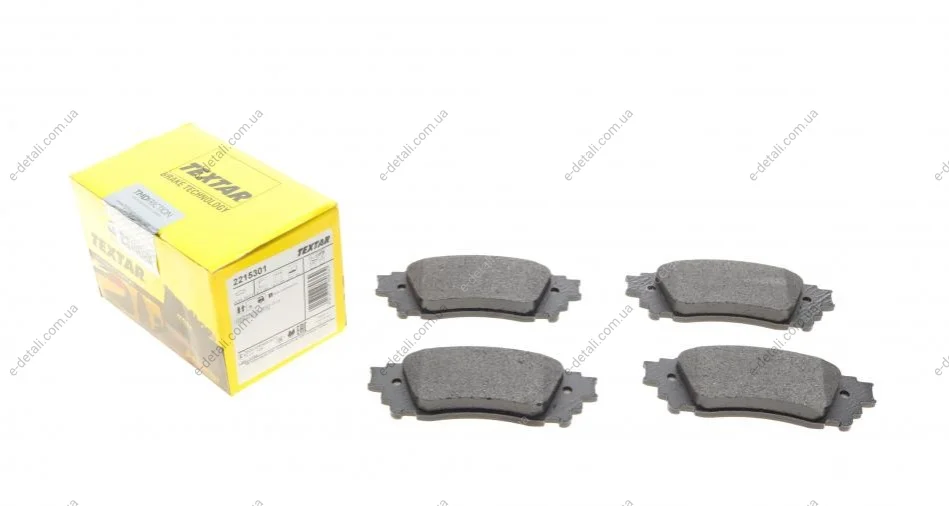 Колодки тормозные (задние) Lexus NX 2.0/2.5 16V 14-/Toyota Alphard 3.5 15- (Akebono) TEXTAR 2215301 (фото 1)