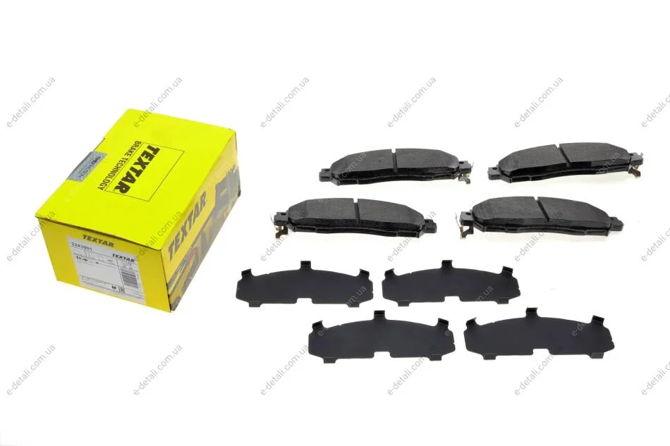 Колодки тормозные (передние) Nissan NP300 Navara 15- (Akebono) TEXTAR 2243901 (фото 1)